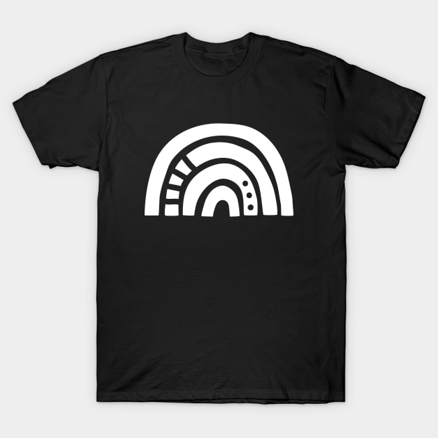 White Rainbow T-Shirt by Tazi